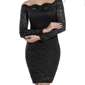 🌻Lace Off Shoulder Cocktail Dress